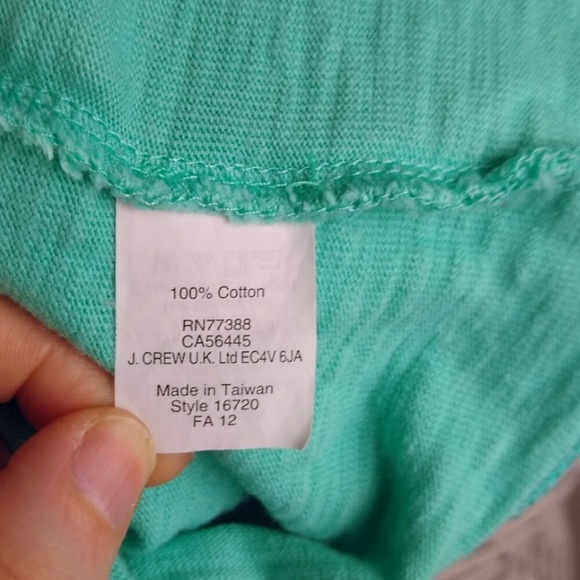 J. Crew turquoise sweatshirt, size medium - Picture 7 of 7